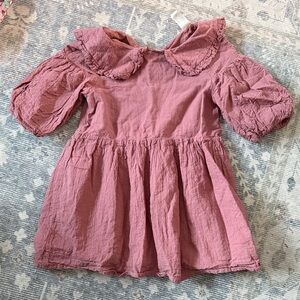 ✨3/$35✨Mauve Pink Puff Sleeve Babydoll Dress